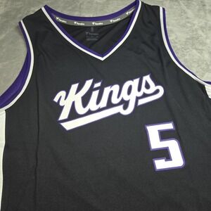 De'Aaron Fox #5 Sacramento Kings Jersey XL Fanatics Fast Break NBA Black NWT